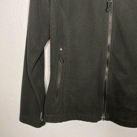 Columbia Black Full Zip Collared Fleece Size Small - Picture 7 of 12